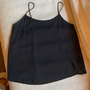 Theory Thin Strap Silk Blend Shirt